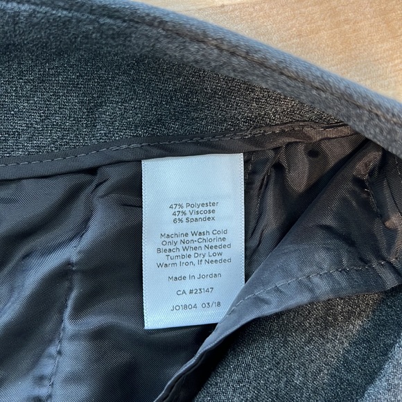 Talbots Barley Boot Mid-Rise Twill Charcoal Gray Dress Pant Trouser, 10 - Picture 9 of 9